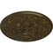 Ekena Millwork Baile Ceiling Medallion (Fits Canopies up to 6"), Hand-Painted Brass, 31 1/4"OD x 2 1/4"P CM31BABRS - alternate 4